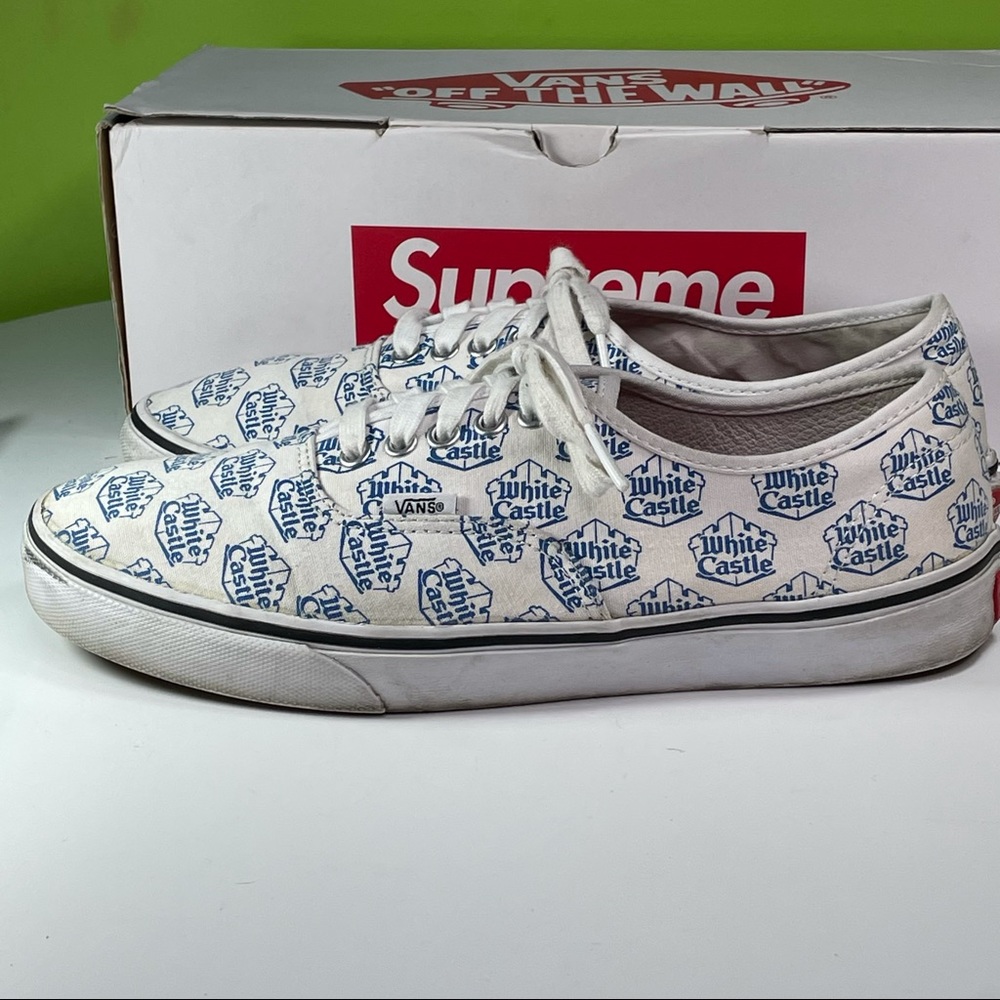 Supreme Vans White Castle Mens Size 10 Lace up Sneakers Shoes - Picture 5 of 13